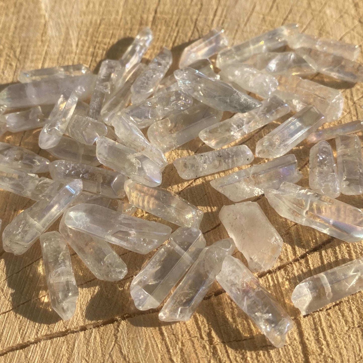 Angel Aura Clear Crystal Point Made up for you!