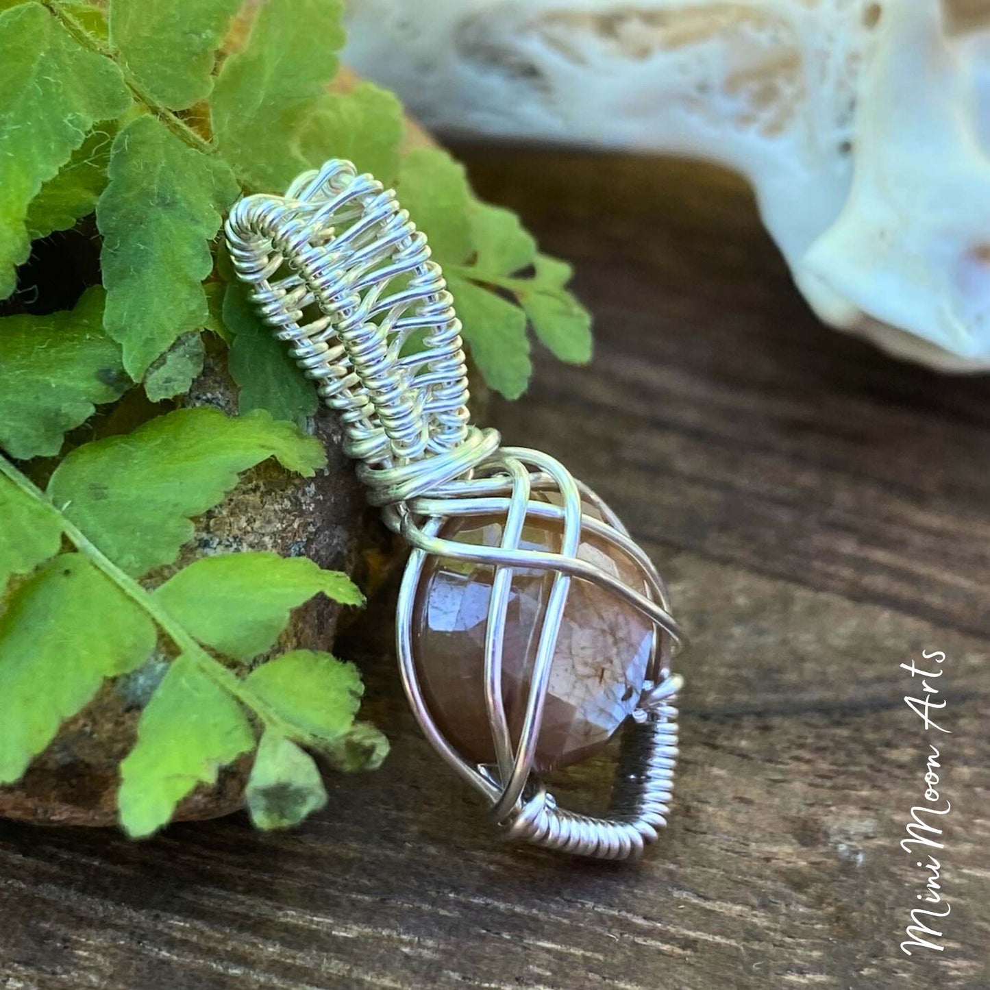 Wisdom & Abundance | Yellow Sapphire Silver-Filled Wire-Wrapped Pendant