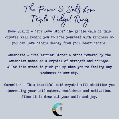 Power of Self-Love Triple Fidget Ring