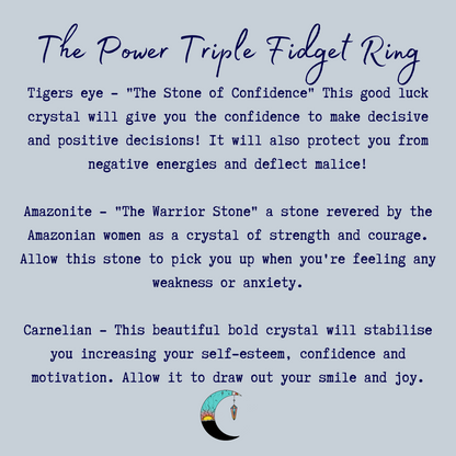 The Power Triple Fidget Ring